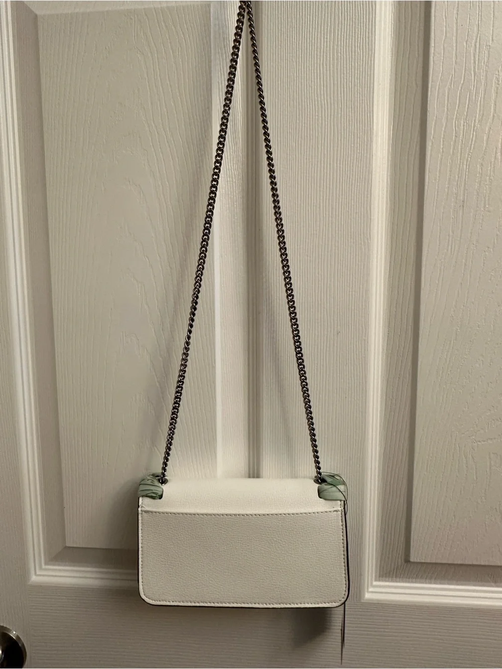 Karl Lagerfeld white leather